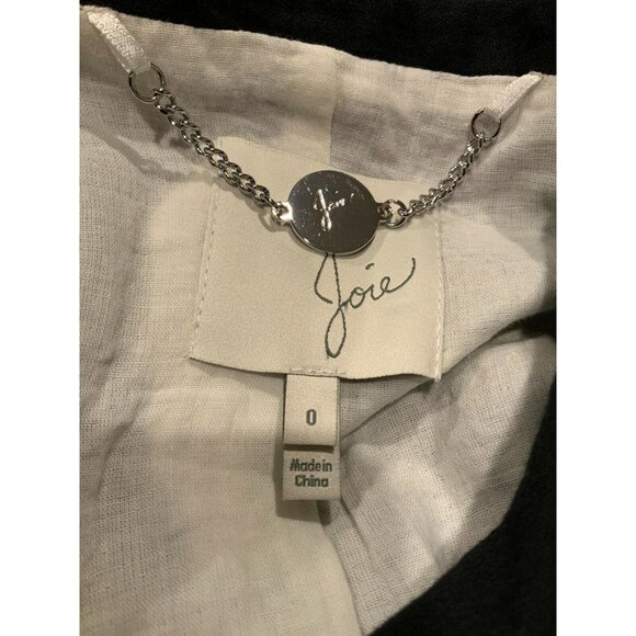 Joie Black Silk Blend Blazer W/ Notch Lapels, Size 0 (US) - Picture 9 of 9